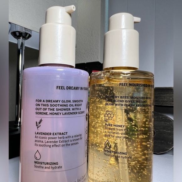 VS PINK Body Oil Bundle 🦋 HONEY & HONEY LAVENDER - Picture 2 of 2